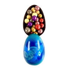 Load image into Gallery viewer, Colorful dragee assortment in an easter egg on a white background