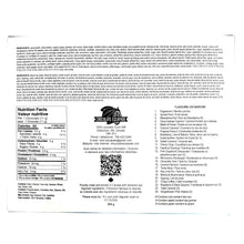 Load image into Gallery viewer, Nutrition label and product details on a white background
