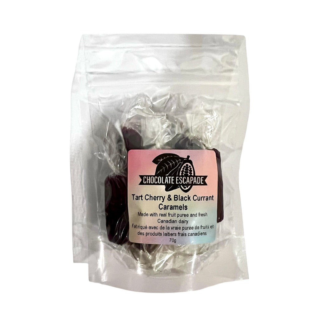 Tart Cherry & Black Currant Caramels