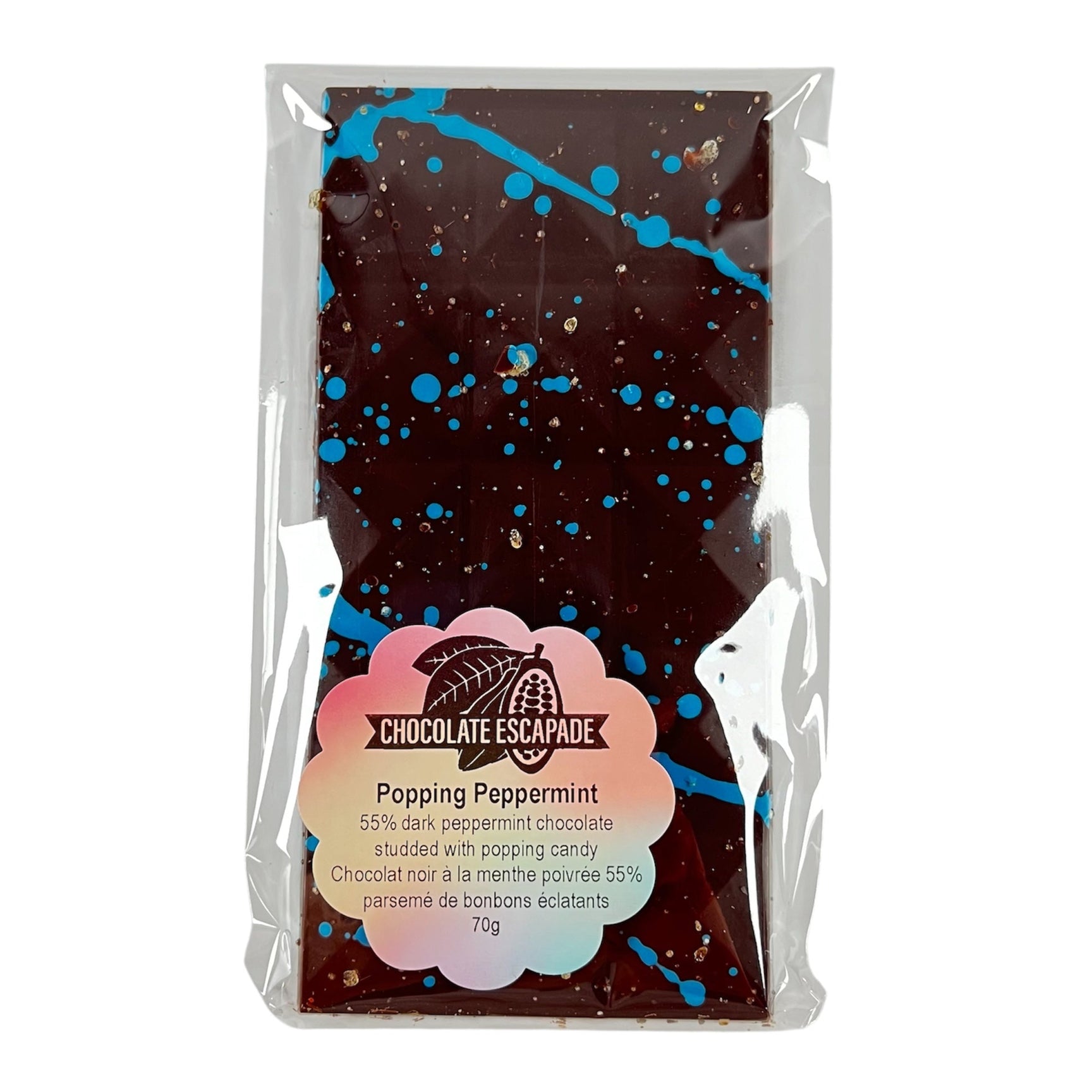 Popping Peppermint Dark Chocolate Bar | Dark Chocolate with Pop Rocks ...