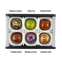 Load image into Gallery viewer, Comfort 6 piece chocolate bon bon collection labelled
